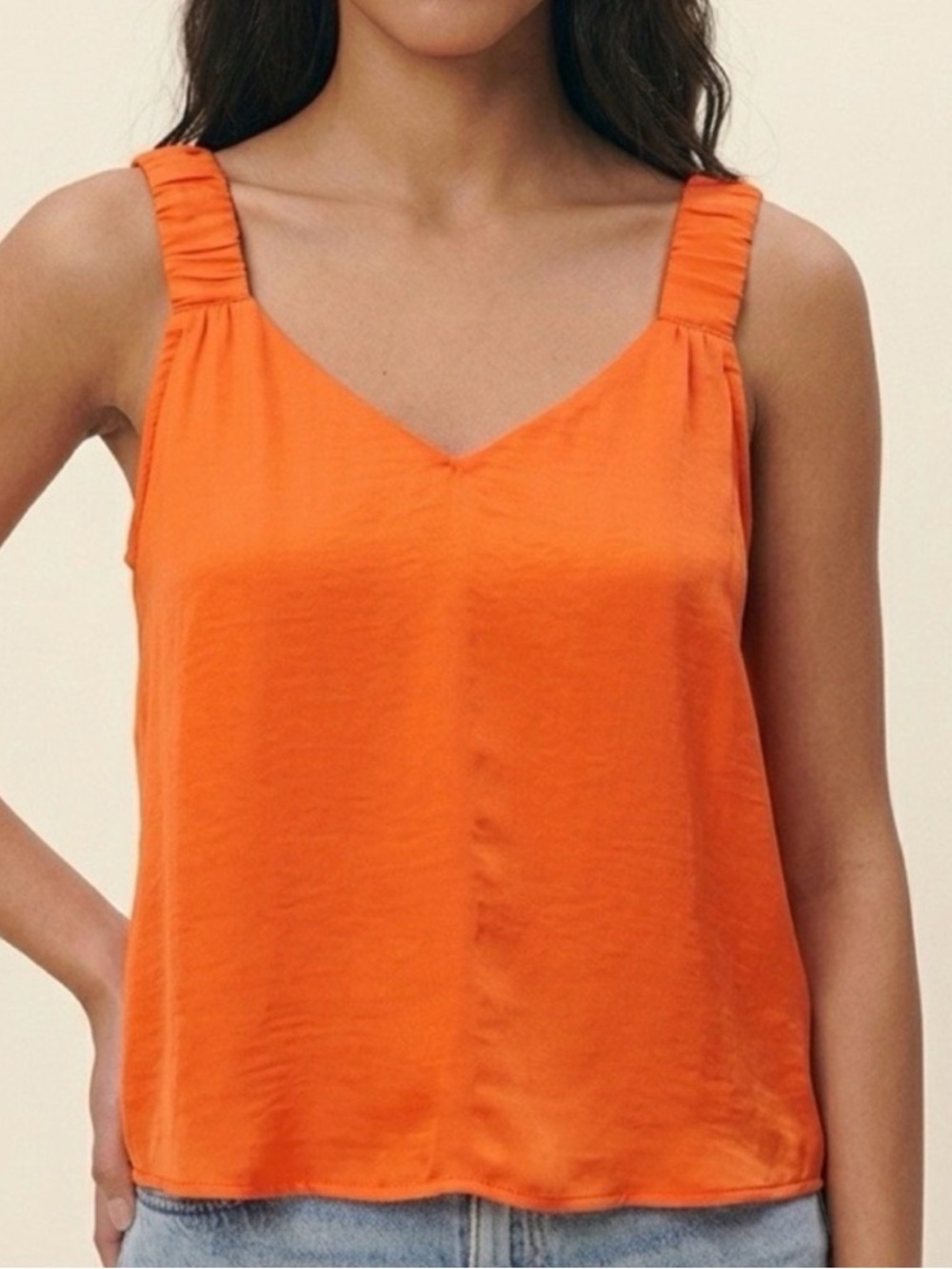 1. State Flowy Silk Effect Top Size Medium NWT